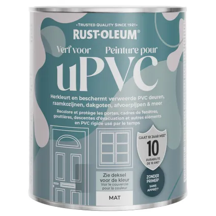 Rust-Oleum Peinture pour PVC, Finition Mate - Aloe Véra 750ml 7