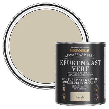 Rust-Oleum Peinture pour Meubles de Cuisine, Mat - Sauge Argentée 750ml
