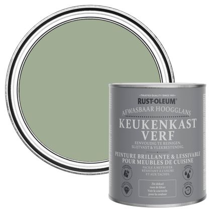 Rust-Oleum Peinture pour Meubles de Cuisine, Brillant - Vert Kaki 750ml