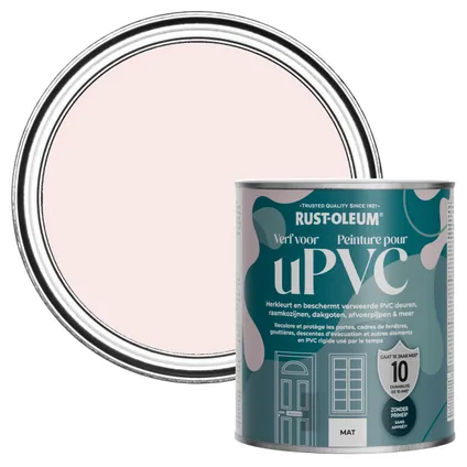 Rust-Oleum Peinture pour PVC, Finition Mate - Champagne rosé 750ml