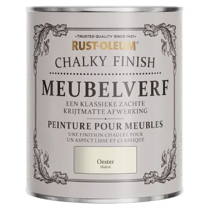 Rust-Oleum Peinture pour Meubles Chalky - Huître 750ml 6