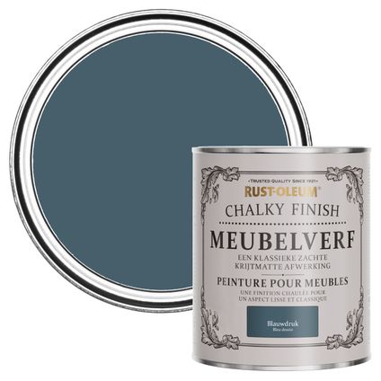 Rust-Oleum Meubelverf Chalky - Blauwdruk 750ml