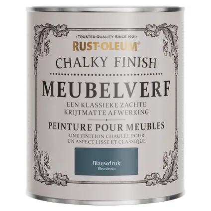 Rust-Oleum Meubelverf Chalky - Blauwdruk 750ml 6