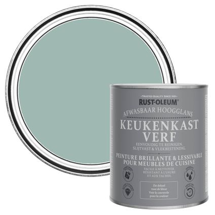 Rust-Oleum Peinture pour Meubles de Cuisine, Brillant - Bleu Littoral 750ml