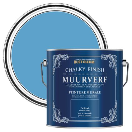 Rust-Oleum Chalky Finish Muurverf - Ceruleumblauw 2,5L