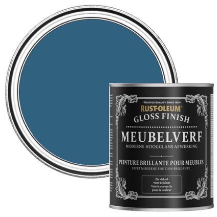 Rust-Oleum Peinture pour Meubles Finition Brillante - Cobalt 750ml