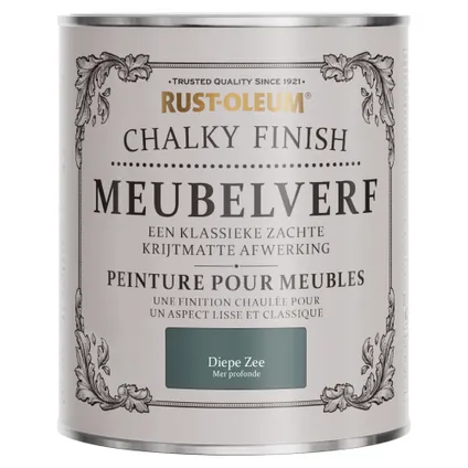 Rust-Oleum Meubelverf Chalky - Diepe Zee 750ml 6