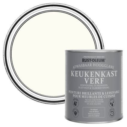 Rust-Oleum Peinture pour Meubles de Cuisine, Brillant - Blanc Antique 750ml