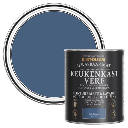 Rust-Oleum Peinture pour Meubles de Cuisine, Mat - Encre Bleu 750ml