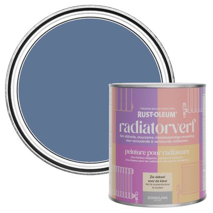 Rust-Oleum Radiatorverf Zijdeglans - Blauwe Rivier 750ml