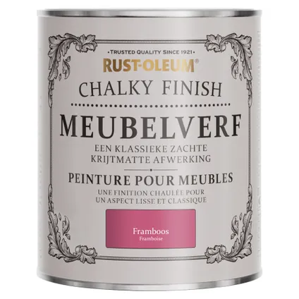 Rust-Oleum Peinture pour Meubles Chalky - Framboise 750ml 6