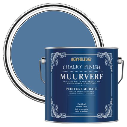 Rust-Oleum Chalky Finish Muurverf - Zijdeblauw 2,5L