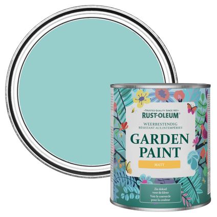 Rust-Oleum Peinture Jardin, Finition Mate - Bleu vert 750ml