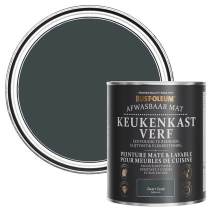 Rust-Oleum Peinture pour Meubles de Cuisine, Mat - Sable Noir 750ml