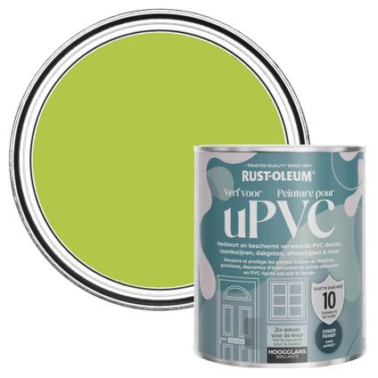 Rust-Oleum Peinture pour PVC, Finition Brillante - Citron vert 750ml