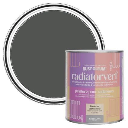 Rust-Oleum Radiatorverf Zijdeglans - Grafiet 750ml