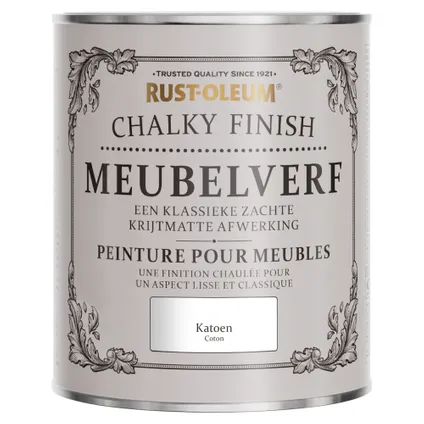 Rust-Oleum Peinture pour Meubles Chalky - Coton 750ml 6