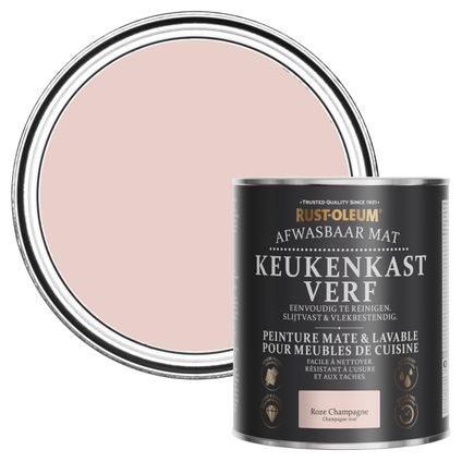 Rust-Oleum Peinture pour Meubles de Cuisine, Mat - Champagne Rosé 750ml