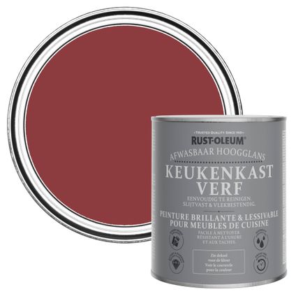 Rust-Oleum Peinture pour Meubles de Cuisine, Brillant - Bordeaux 750ml