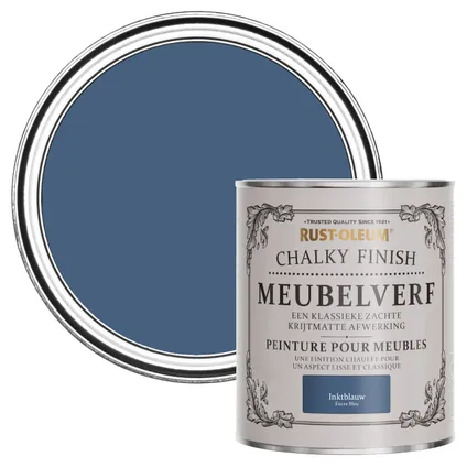 Rust-Oleum Meubelverf Chalky - Inktblauw 750ml