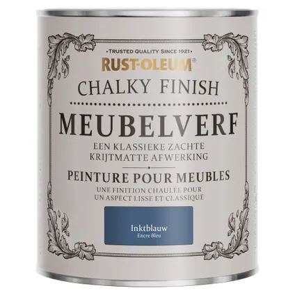 Rust-Oleum Meubelverf Chalky - Inktblauw 750ml 6
