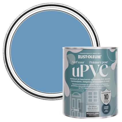 Rust-Oleum Verf voor PVC Hoogglans - Korenbloemblauw 750ml