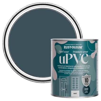 Rust-Oleum Peinture pour PVC, Finition Mate - Bleu du Soir 750ml