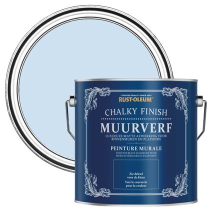 Rust-Oleum Chalky Finish Muurverf - Poederblauw 2,5L