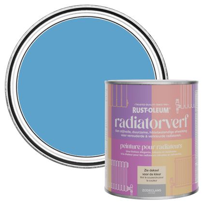 Rust-Oleum Radiatorverf Zijdeglans - Korenbloemblauw 750ml