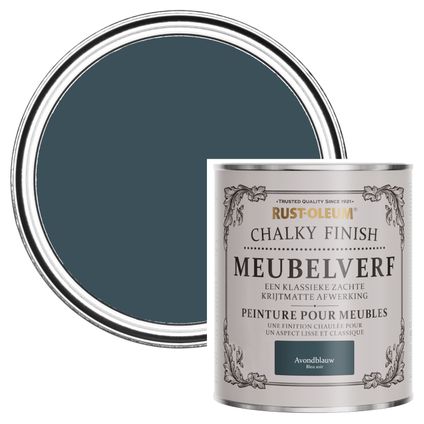 Rust-Oleum Peinture pour Meubles Chalky - Bleu du Soir 750ml