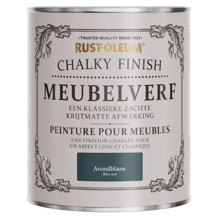 Rust-Oleum Meubelverf Chalky - Avondblauw 750ml 6