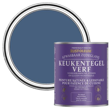 Rust-Oleum Keukentegelverf Zijdeglans - Inktblauw 750ml