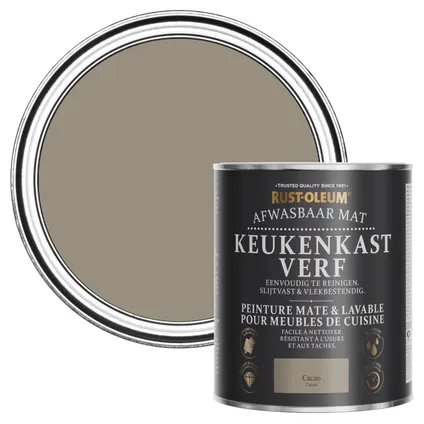 Rust-Oleum Peinture pour Meubles de Cuisine, Mat - Cacao 750ml