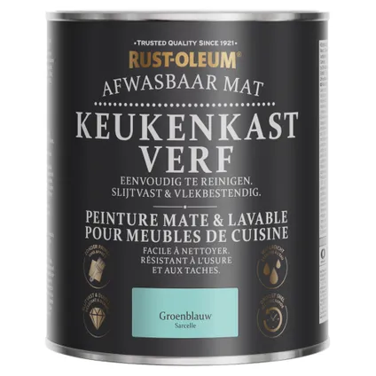 Rust-Oleum Peinture pour Meubles de Cuisine, Mat - Bleu Vert 750ml 6