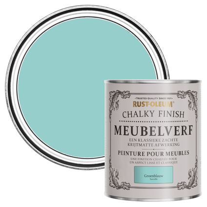 Rust-Oleum Peinture pour Meubles Chalky - Bleu vert 750ml