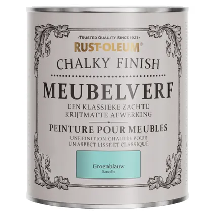 Rust-Oleum Peinture pour Meubles Chalky - Bleu vert 750ml 6