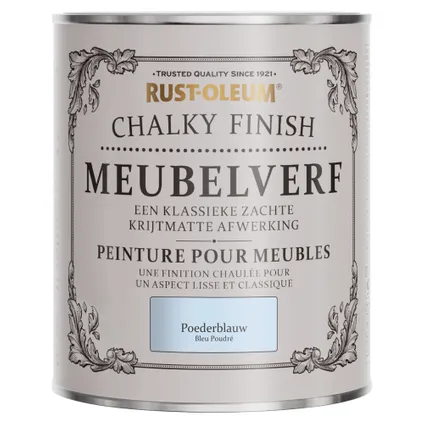 Rust-Oleum Meubelverf Chalky - Poederblauw 750ml 6