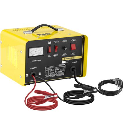 MSW Autobatterij-lader - Starthulp - 12/24 V - 20/30 A S-CHARGER-50A