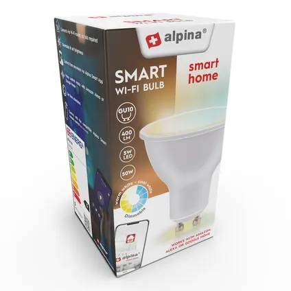 Alpina Smart LED lamp WW GU10 5W 6
