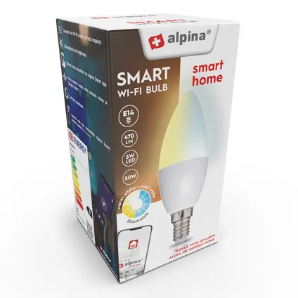 Alpina Smart ledlamp WW E14 5W 6