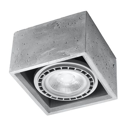 Sollux plafondlamp Quatro 1 lichts beton