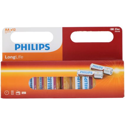Philips Piles AA 12 Pièces