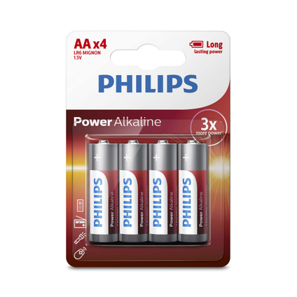 Philips AA-Batterijen 4 Stuks