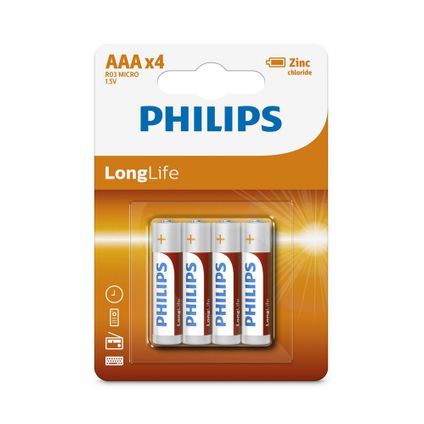 Philips Batterijen (4) L03/AAA