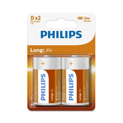 Philips 2 D-Batterijen R20