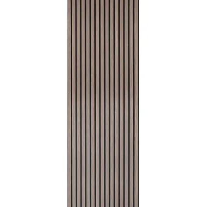 Akupanel Akoestische Wandpaneel Eiken Walnoot 3-zijdig Gefineerd Lattenwand 270 x 60 cm 7