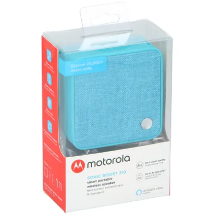 Motorola Sonic Boost 210 speaker - compact - 6W - Bluetooth - blauw - ingebouwde microfoon 4