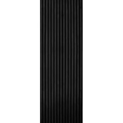 Akupanel Akoestische Wandpaneel Eiken Zwart 3-zijdig Gefineerd Lattenwand 270 x 60 cm 7