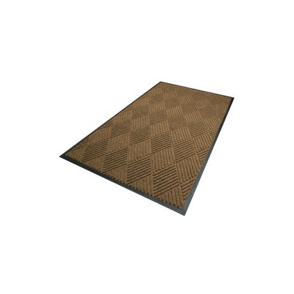 Tapis absorbant / anti-salissure Waterhog Diamond 60x90 cm - Bordure en caoutchouc - Camel