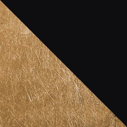 VENICE Plafondlamp, 1xE27, metaal, zwart mat/blad gouden, D.40cm 2